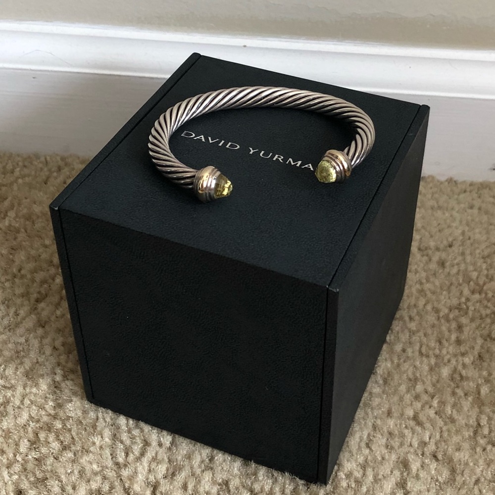 ❌SOLD❌avid Yurman Bracelet Prasiolite 14k 7mm